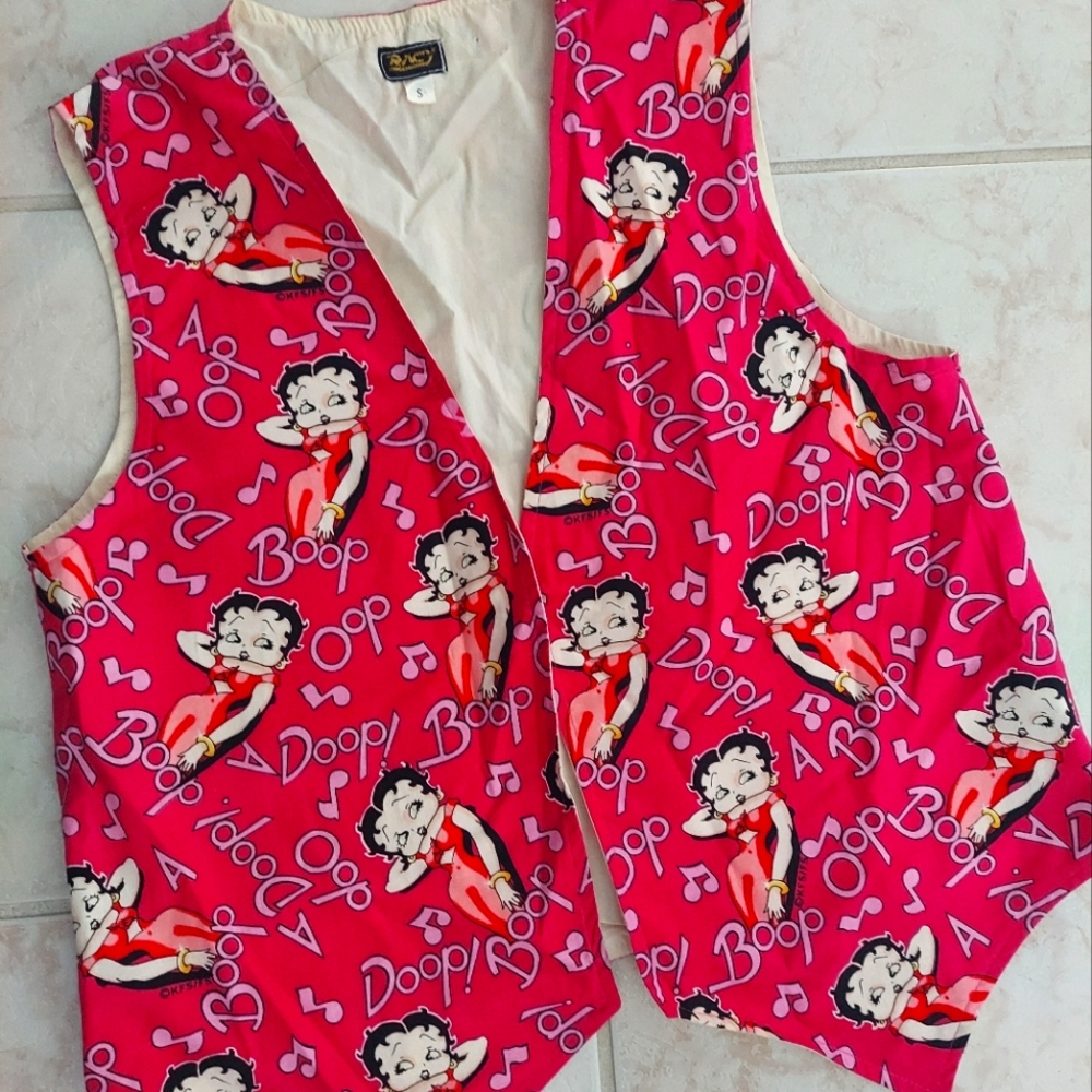 Betty Boop Pink Vest size small